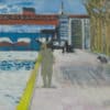 Brianchon Maurice - Quai de Paris, mit Rollator