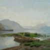 Veillon Louis Auguste - Vue sur le lac des Quatre-Cantons avec Pilatus et Stanserhorn
