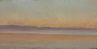 Bocion François Louis David - Coucher des soleil sur le Léman