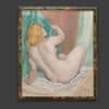 Barraud Gustave François - Sitzend nackt - Gerahmt