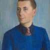 Chavaz Albert - Homme au tricot bleu