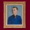 Chavaz Albert - Homme au tricot bleu - Encadré