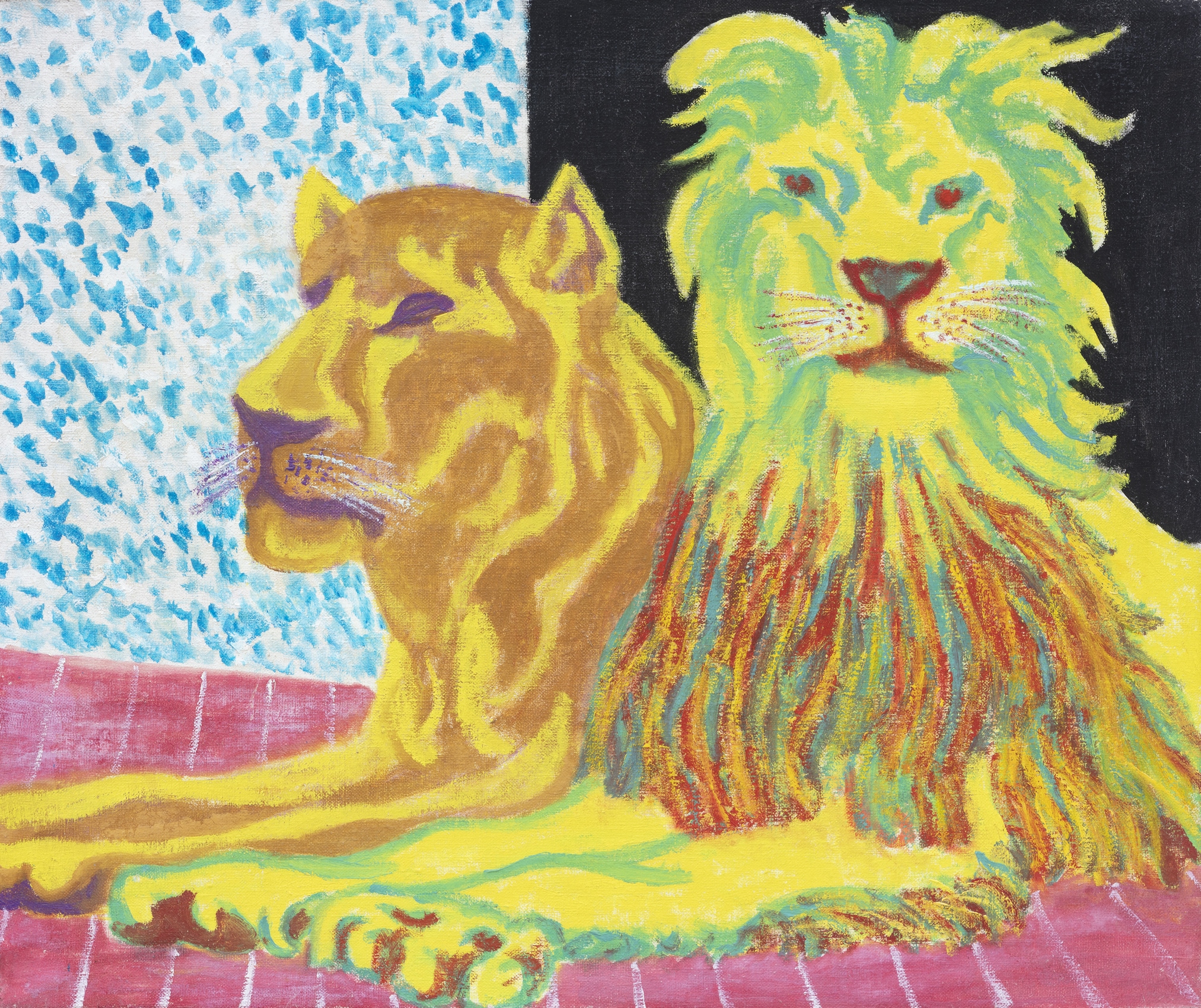 Camenisch Paul - Paire expressive de lions II