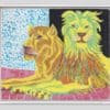 Camenisch Paul - Paire expressive de lions II - Encadré
