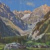 Gartmeier Hans - Blick auf Val Ferret mit Aiguille d’Argentière
