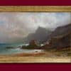 Castan Gustave Eugène - Meerlandschaft mit zwei Fischern - Gerahmt