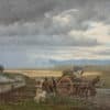 Van Muyden Jacques Alfred - Paysage romain avec voyageurs