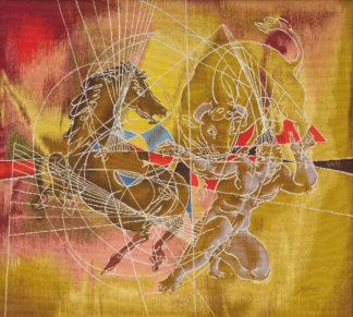 Erni Hans - Komposition mit einem Griechen, einem Pferd und einem Stier