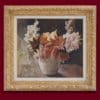 Bosshard Rodolphe-Théophile - Représentant un bouquet de Dahlias - Encadré