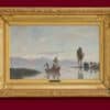 Bocion François Louis David - Le Léman, avec 3 pêcheurs - Encadré