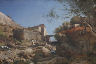 Calame Jean-Baptiste Arthur - Waschfrauen am Fluss