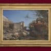 Calame Jean-Baptiste Arthur - Lavandières à la rivière - Encadré