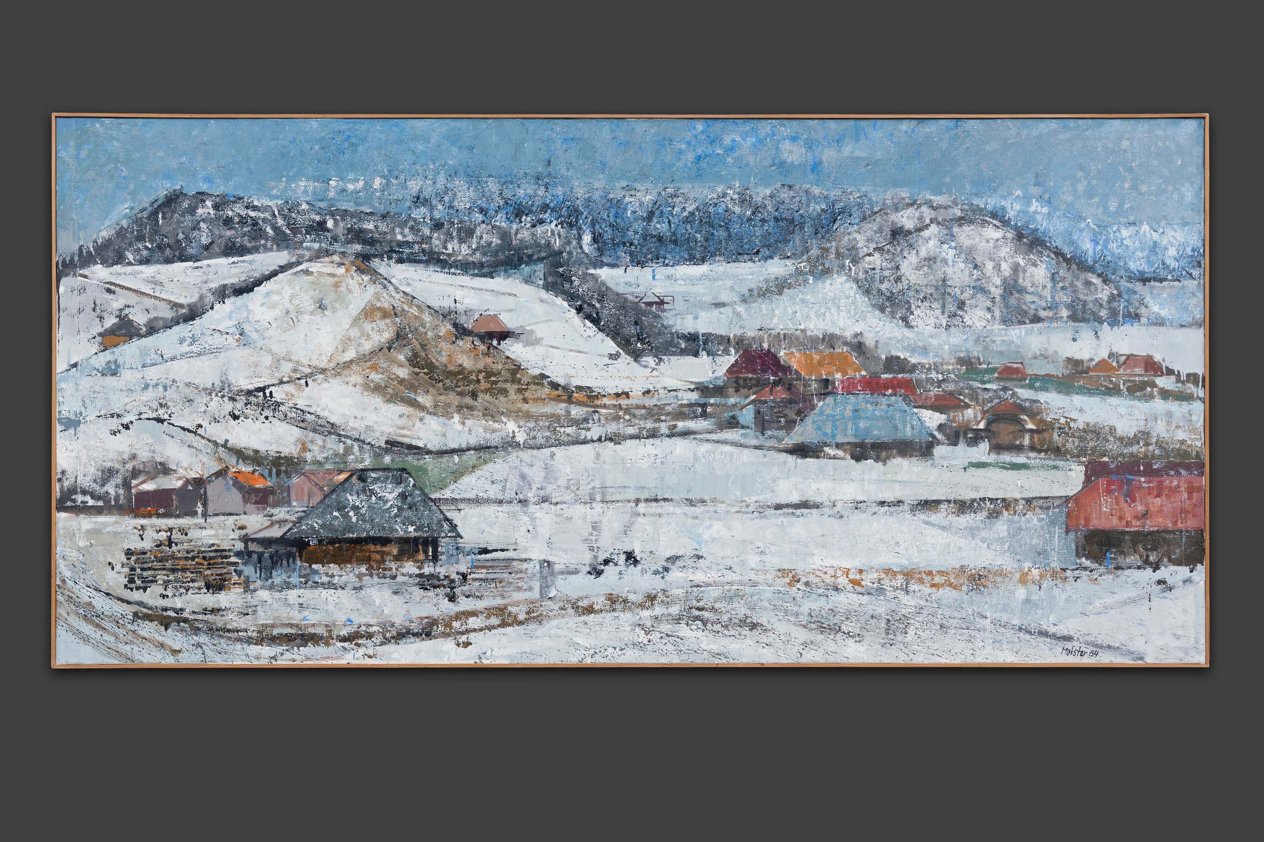 Meister Willi - Grand paysage d'hiver - Encadré