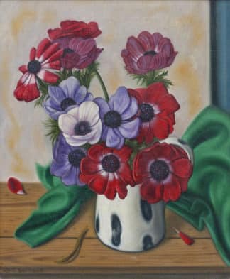 Barraud Aimé Victor - Des coquelicots dans un vase