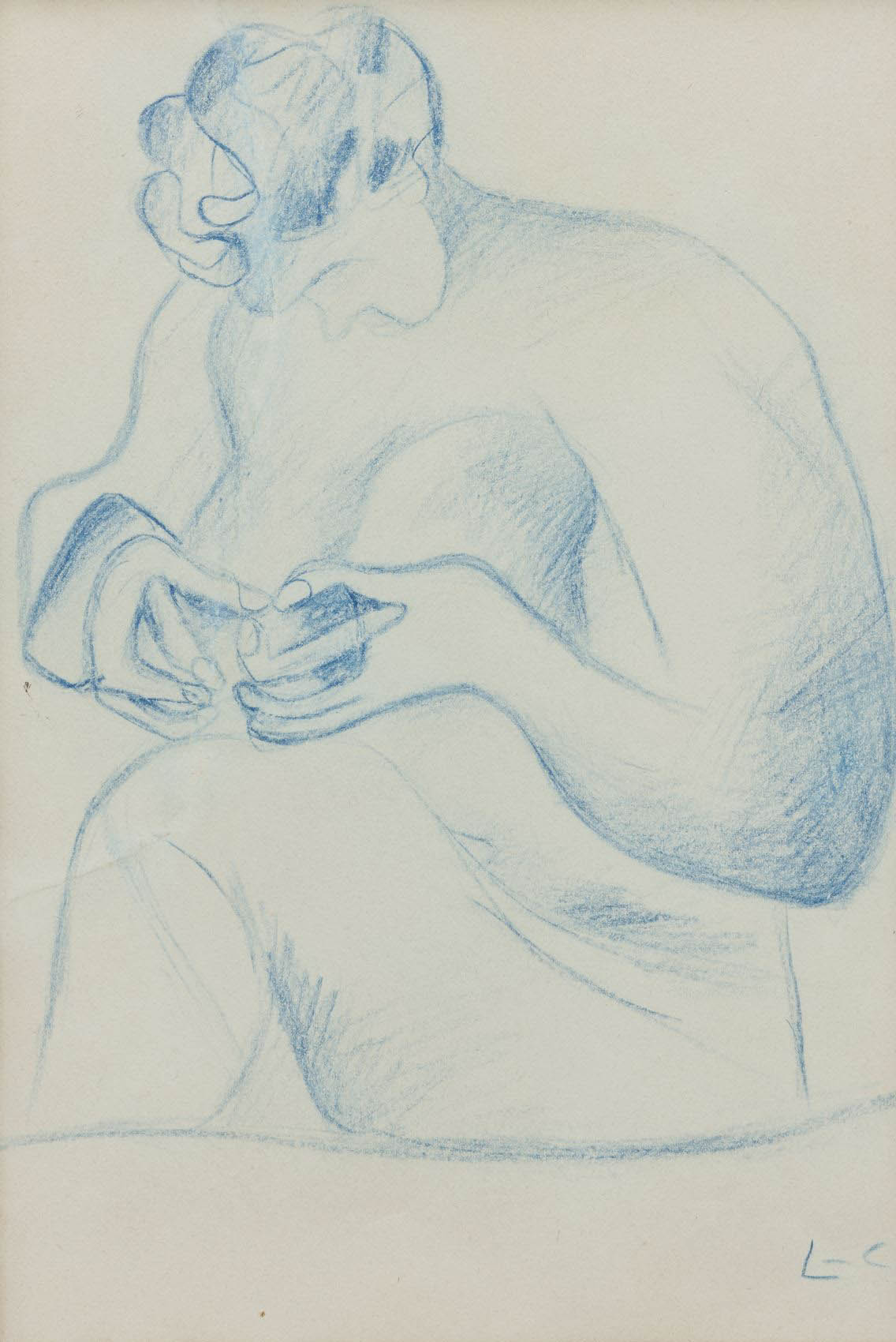 Le Corbusier - Femme au crayon bleu