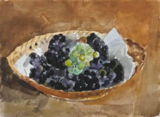 Chavaz Albert - Nature morte aux raisins