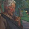 Amiet Cuno - Le jardinier dans le jardin de Amiet