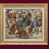 Blanchet Alexandre - Sitten-Markt im Jahr 1919 - Gerahmt
