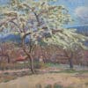 Schmidt Albert - Landschaft mit blühenden Obstbäumen