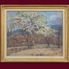Schmidt Albert - Landschaft mit blühenden Obstbäumen - Gerahmt