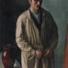 Barraud Aurèle René - Selbstbildnis mit Pinsel und Äpfeln aus Belleville bei Paris, 1928