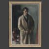 Barraud Aurèle René - Selbstbildnis mit Pinsel und Äpfeln aus Belleville bei Paris, 1928 - Gerahmt