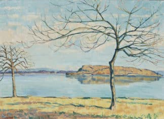 Geiger Ernest Samuel - Lac de Bienne, avec l'Ile de St-Pierre