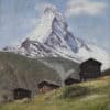 Duplain Albert - Raccards Valaisans avec vue sur le Mont Cervin