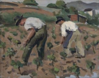 Burnand David Arnold - Travail aux vignes