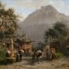 Girardet Karl - Paysannes, à la ferme