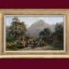 Girardet Karl - Paysannes, à la ferme - Encadré