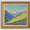 Fink Waldemar - Soleil matinal sur la vallée du Lötschental (Lauchernalp), vue sur la Dent Blanche - Encadré