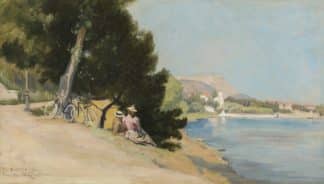 Dufaux Auguste Frédéric - Lausanne Beaulieu, Blick auf den Genfersee
