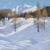 Plinio Colombi - Paysage en hiver, région Lac d’Oeschinen