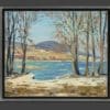 Mafli Walter - Vue sur Cortaillod, pointe du Grin - Encadré