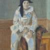 Gimmi Wilhelm - Sitzender Harlekin