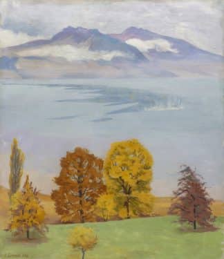 Plinio Colombi - Automne sur le lac de Thoune