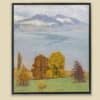 Plinio Colombi - Automne sur le lac de Thoune - Encadré