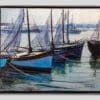 Mafli Walter - Bâteaux au port - Encadré