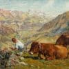 Von Soldenhoff Alexander Leo - Blick von der Baumgartenalm Richtung Lintthal