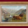 Von Soldenhoff Alexander Leo - Blick von der Baumgartenalm Richtung Lintthal - Gerahmt