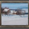 Thys Kathys - Paysage de campagne enneigé - Encadré
