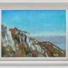 L'Eplattenier Charles - Vue sur le lac de Neuchâtel et les alpes bernoises - Encadré