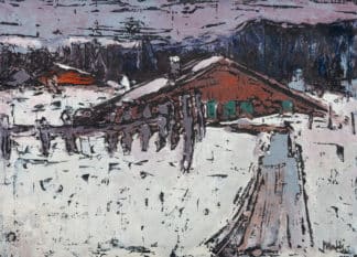 Mafli Walter - Ferme du Jura sous la neige