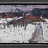 Mafli Walter - Ferme du Jura sous la neige - Encadré