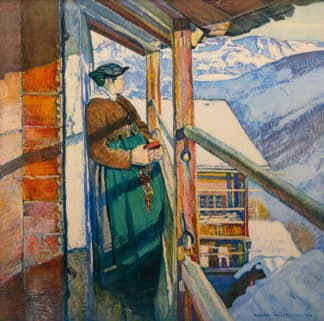Vallet Edouard - Val d'Hérens, femme le dimanche matin