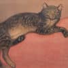 Steinlen Theophile Alexandre - Chat sur un coussin