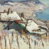 Mafli Walter - Vue de Rivaz sur le lac Léman et le château de Glérolles
