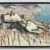 Mafli Walter - Vue de Rivaz sur le lac Léman et le château de Glérolles - Encadré